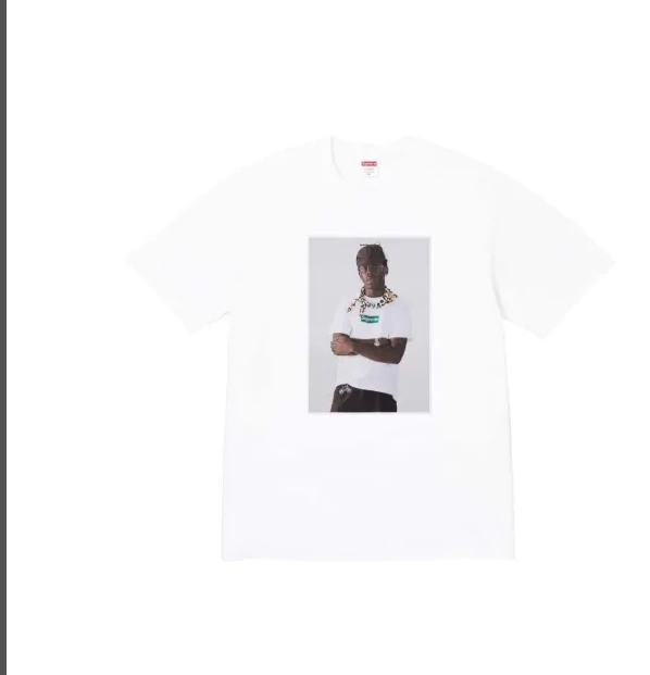 XL Neck Short and L The Tyler Portrait T M White Black Sleeve Printed Tee FW24 Creator S Round 0902